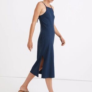 Madewell Elegant Navy Blue Sleeveless Dress